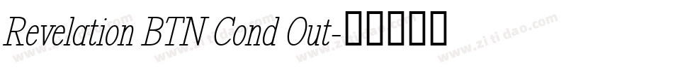 Revelation BTN Cond Out字体转换